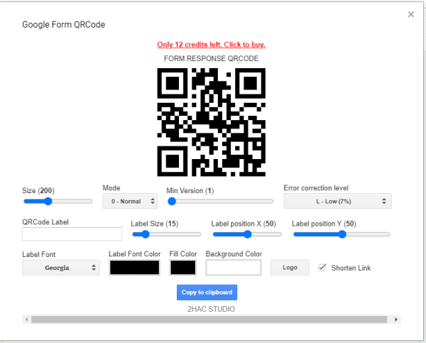 Edit QR code